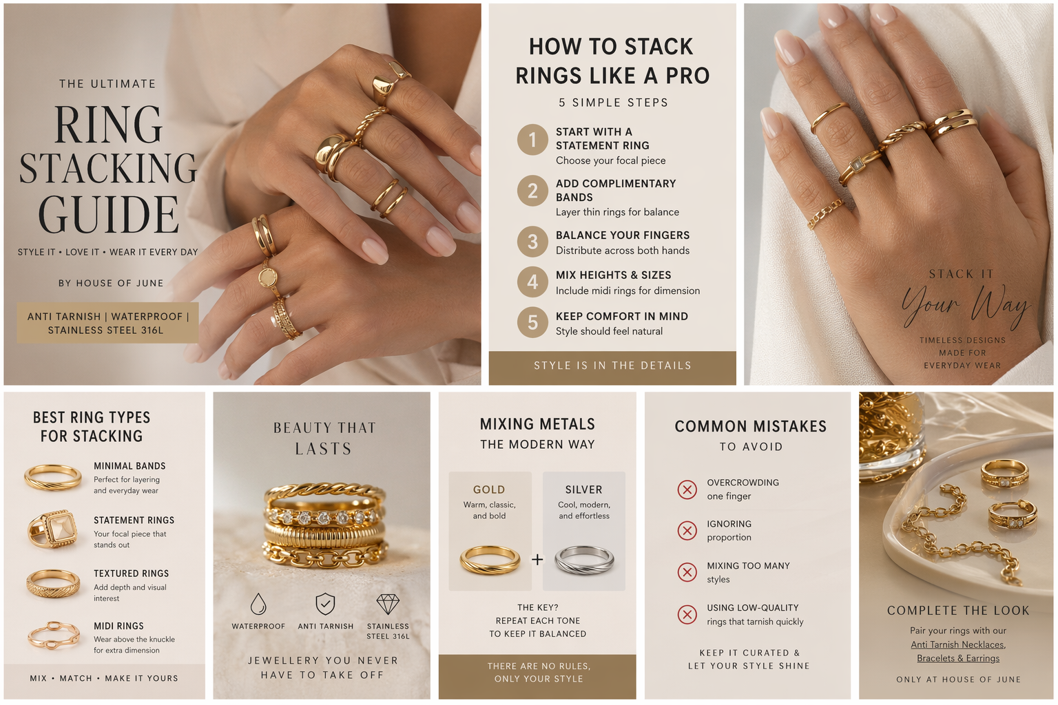 How to stack rings like a pro?
