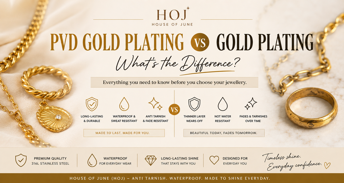 PVD Gold Plating vs Gold Plating: What’s the Difference?