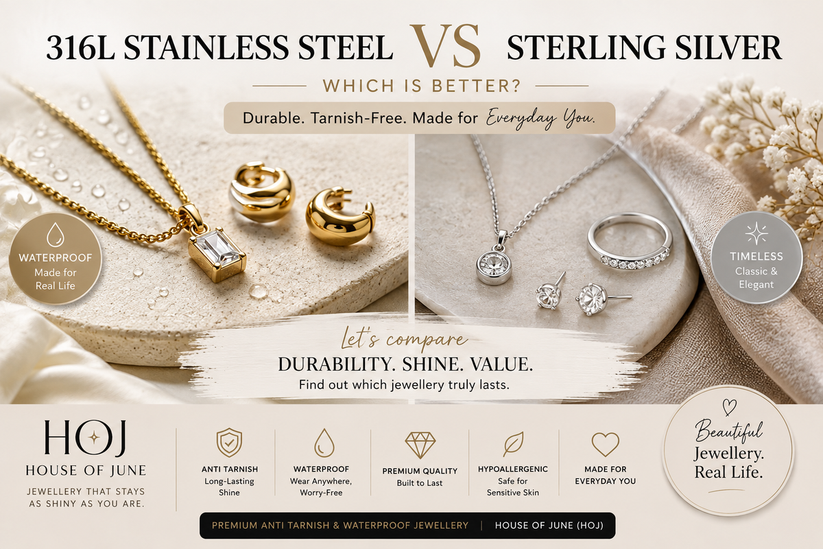 316L Stainless Steel vs Sterling Silver Jewellery: Which Is Better?