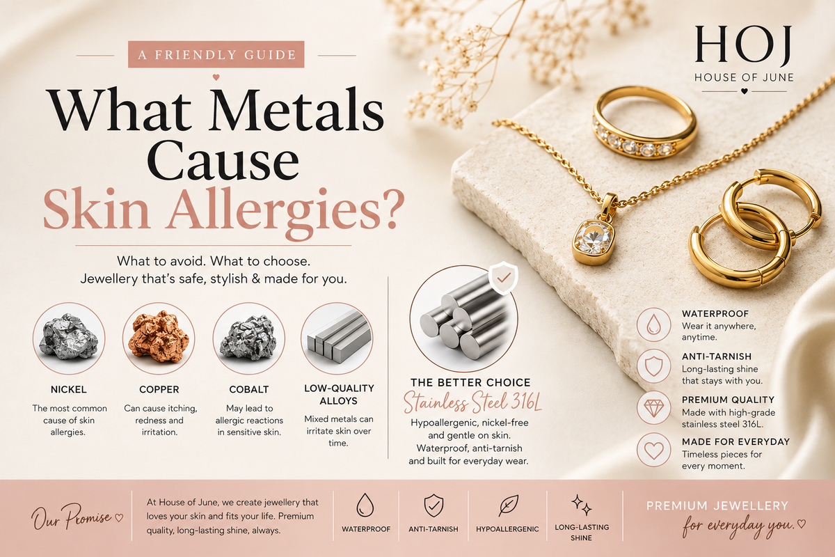 What Metals Cause Skin Allergies? Best Jewellery for Sensitive Skin.