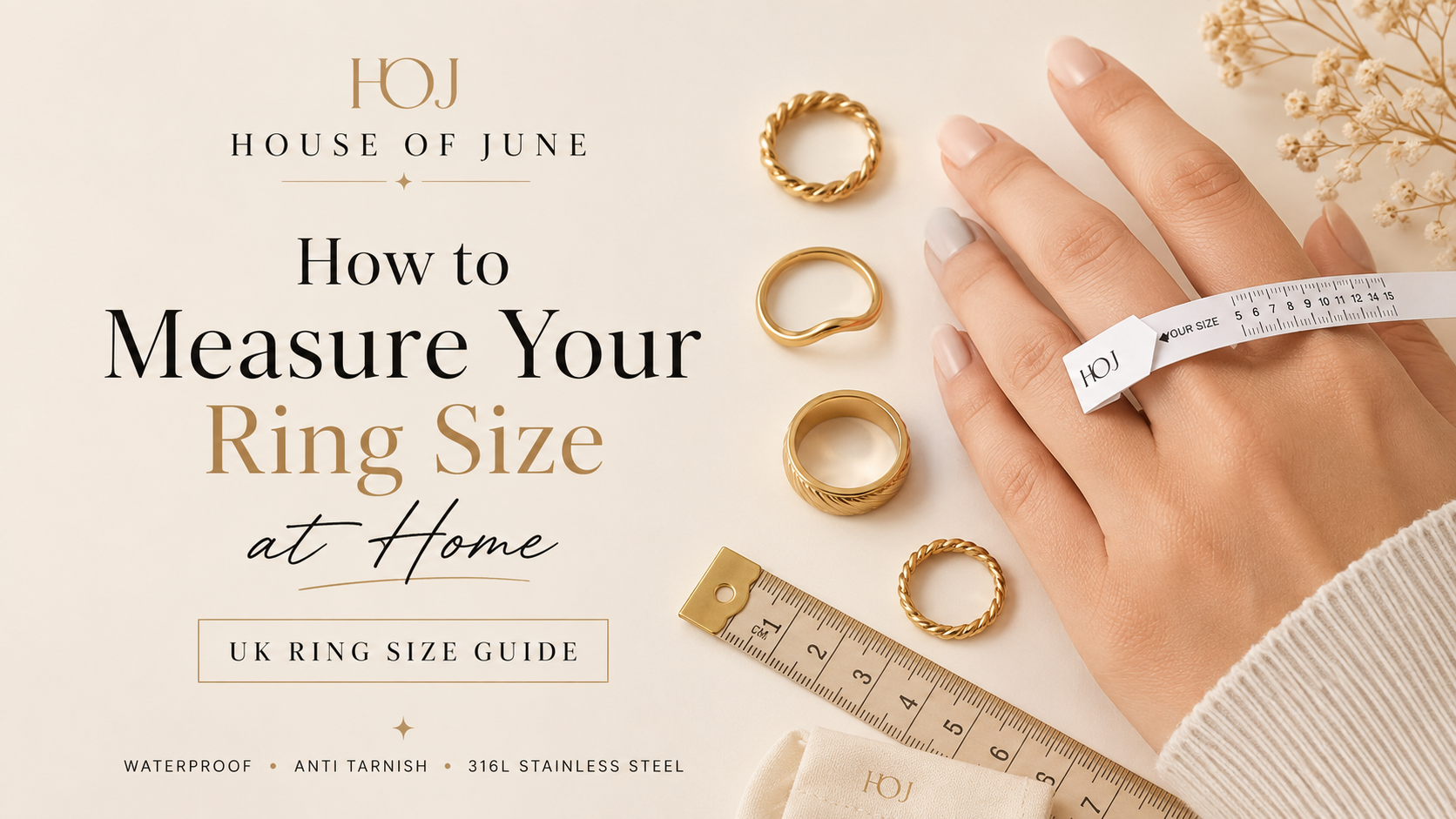 How to Measure Your Ring Size at Home | UK Ring Size Guide
