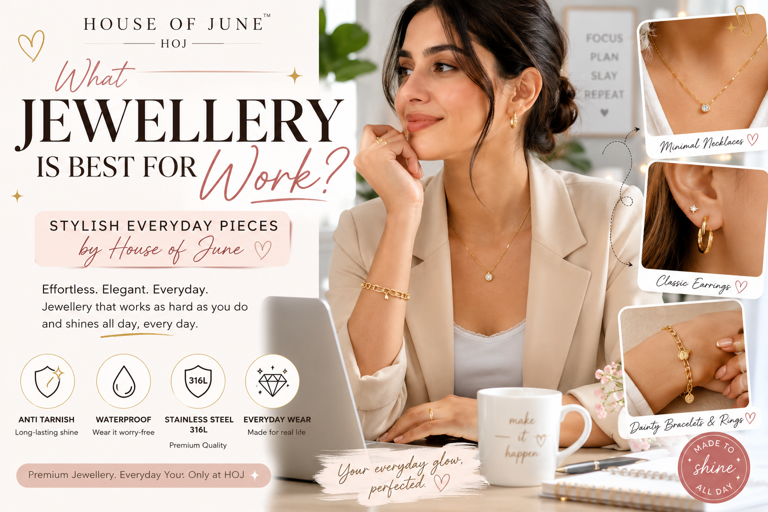 What Jewellery Is Best for Work? Stylish Everyday Pieces by House of June