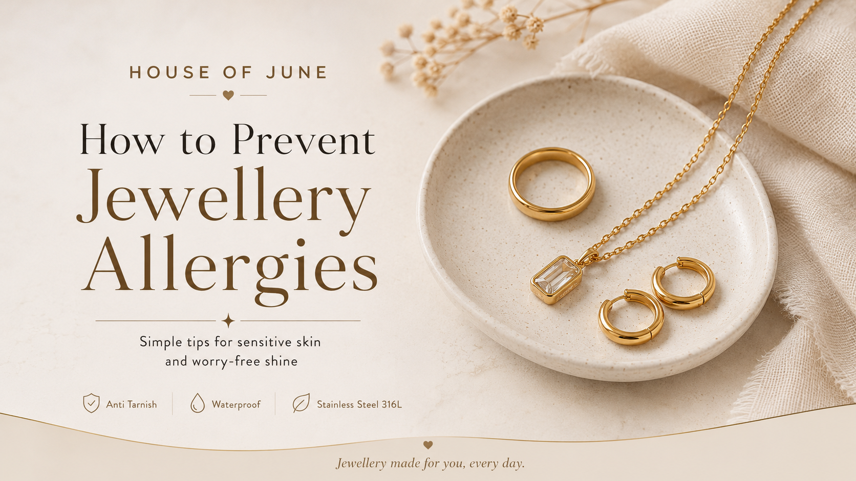 How to Prevent Jewellery Allergies | Skin Friendly Jewellery Tips