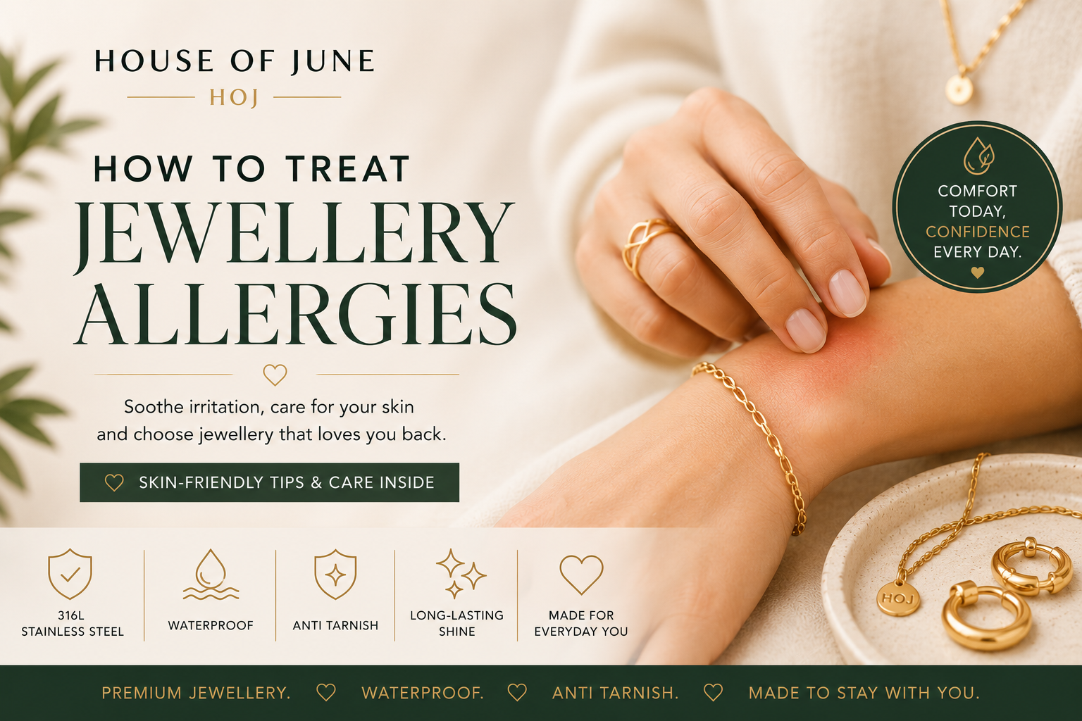 How to Treat Jewellery Allergies: A Guide to Skin Friendly Jewellery