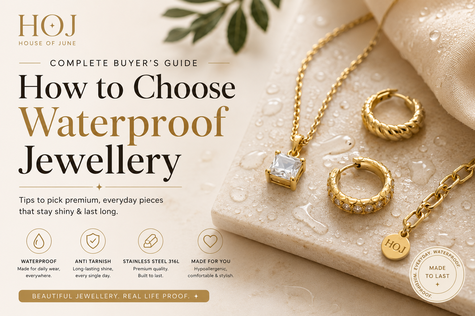 How to Choose Waterproof Jewellery: Complete Buyer’s Guide