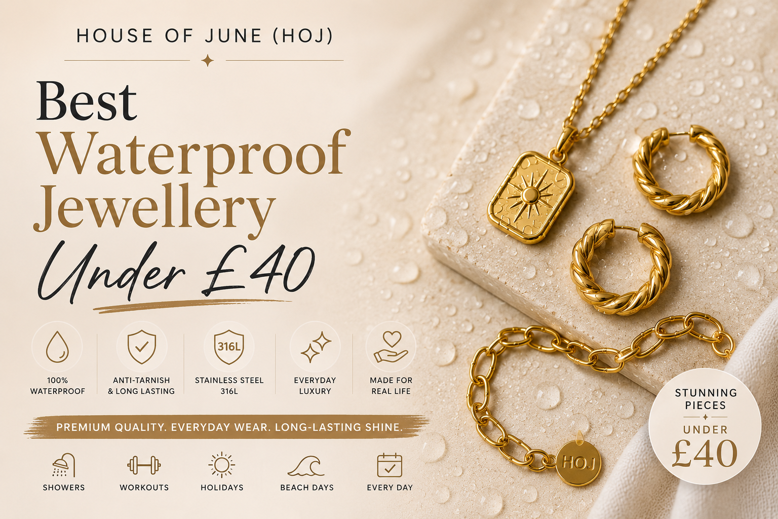 Best Waterproof Jewellery Under £40