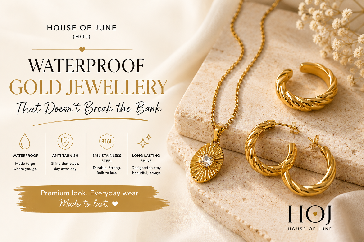 Waterproof Gold Jewellery That Doesn’t Break the Bank