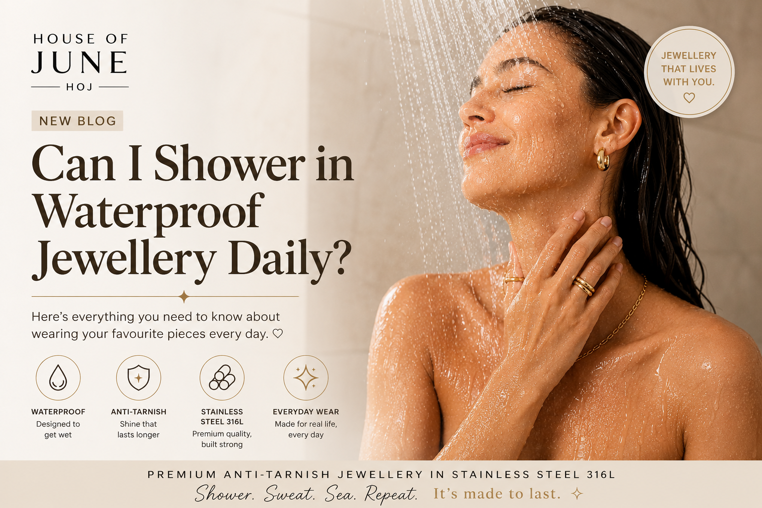 Can I Shower in Waterproof Jewellery Daily?