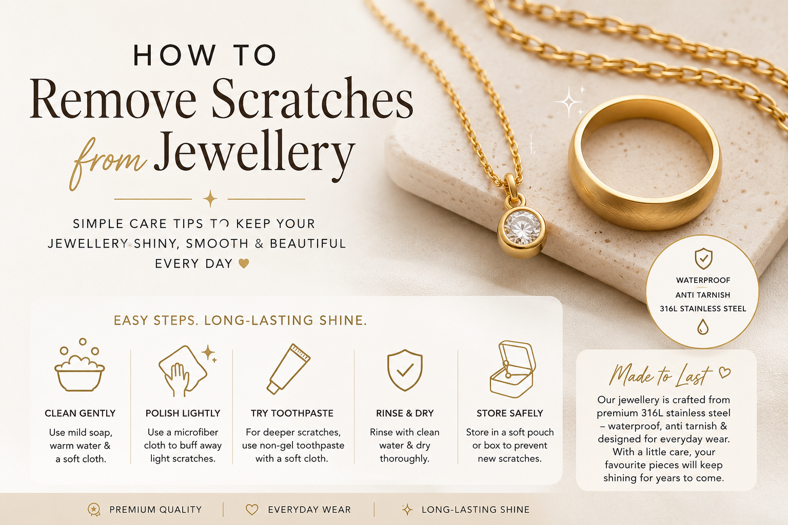 How to Remove Scratches from Jewellery and Keep It Shining