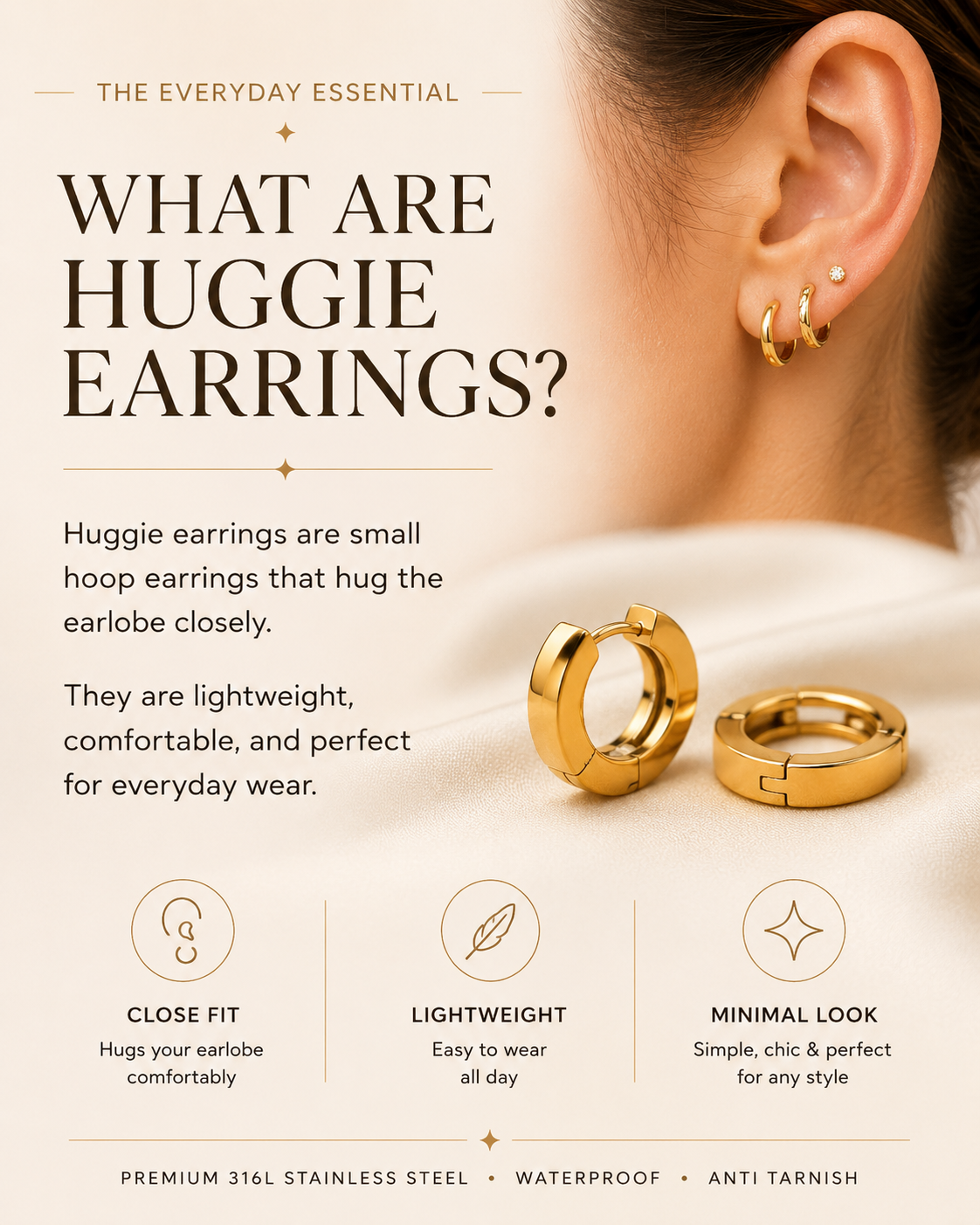 What Are Huggie Earrings? Everyday Jewellery Guide