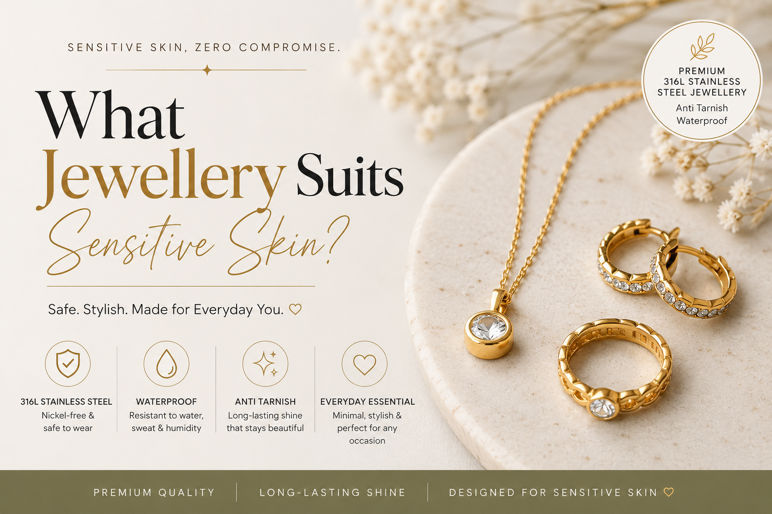 What Jewellery Suits Sensitive Skin? Best Everyday Options