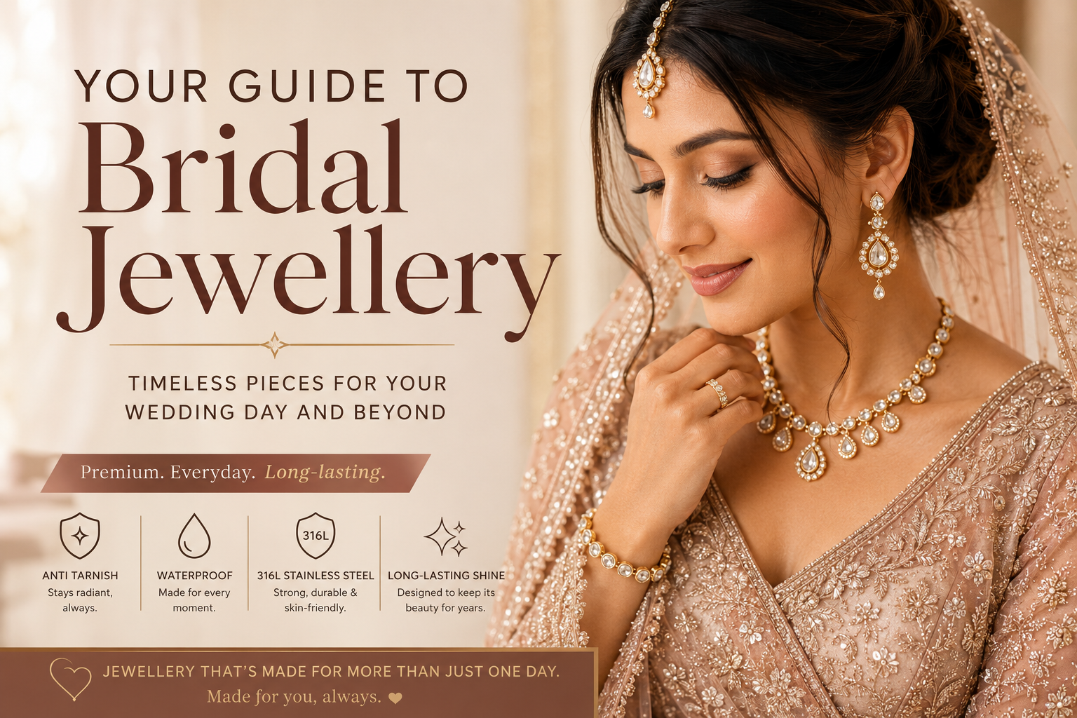 Your Guide to Bridal Jewellery | Anti-Tarnish Wedding Jewellery