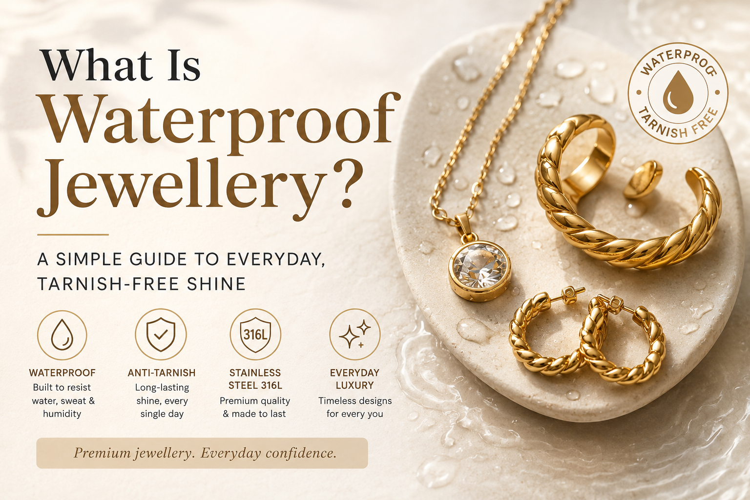 What Is Waterproof Jewellery? A Simple Guide to Everyday, Tarnish Free Shine