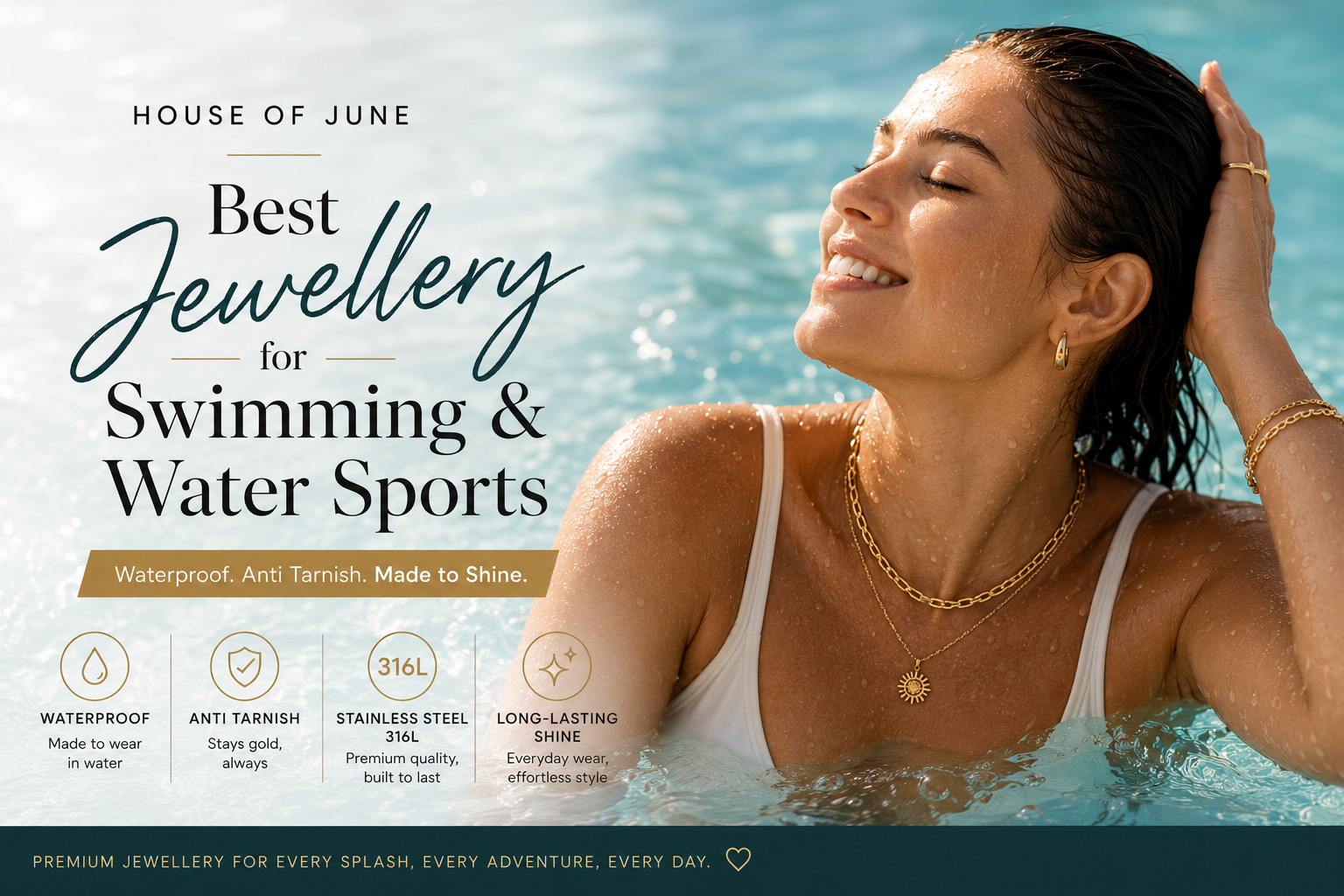 Best Waterproof Jewellery for Swimming & Water Sports