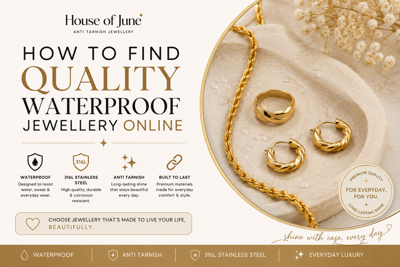 How to Find Quality Waterproof Jewellery Online