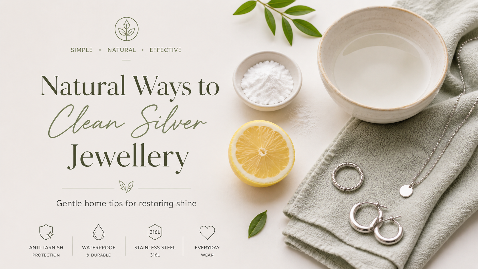 How to Clean Silver Jewellery Naturally at Home