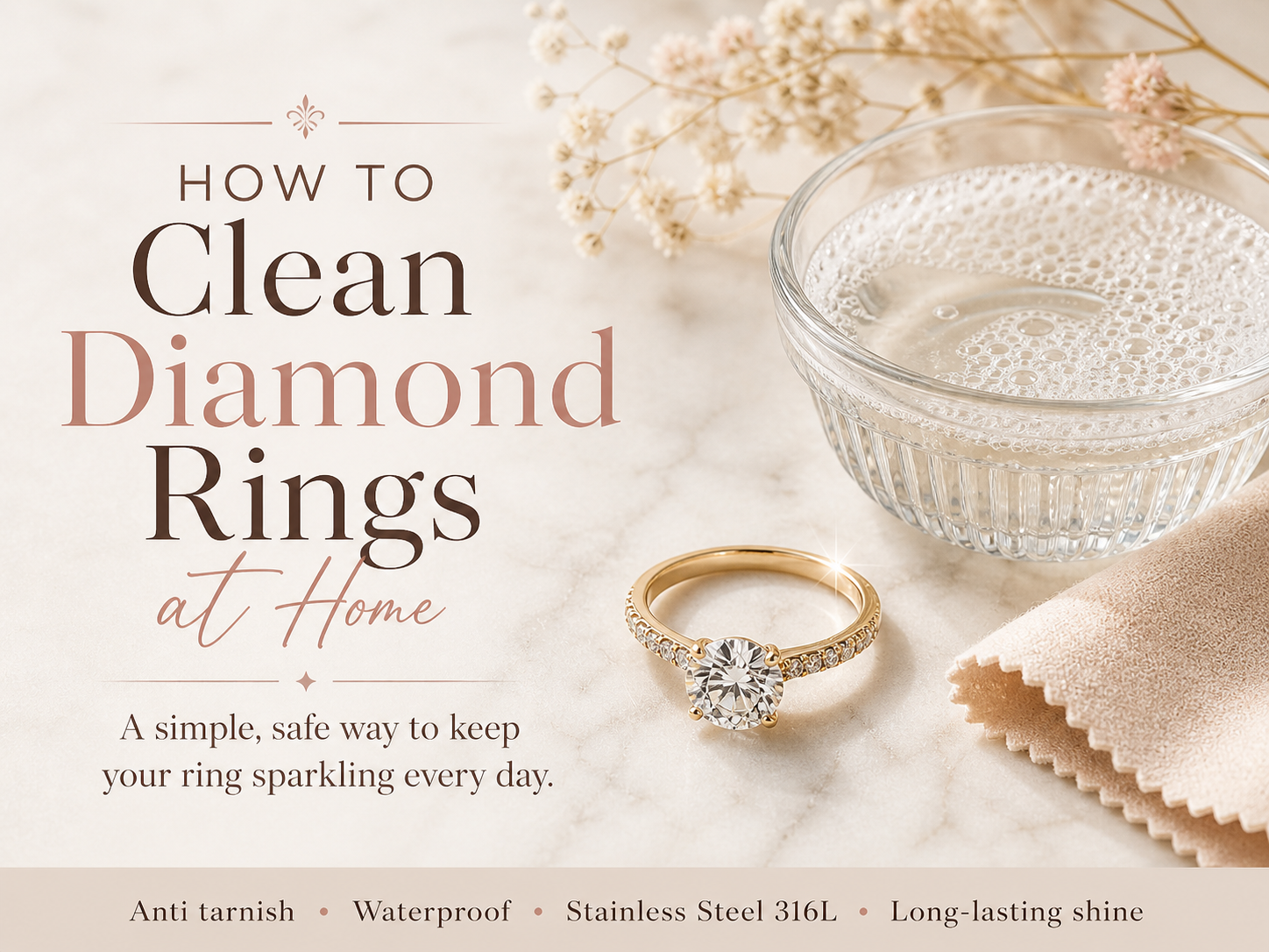 How to Clean Diamond Rings at Home