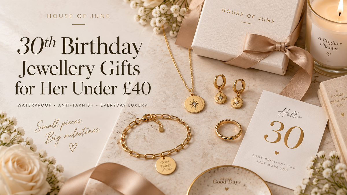30th Birthday Jewellery Gifts for Her Under £40