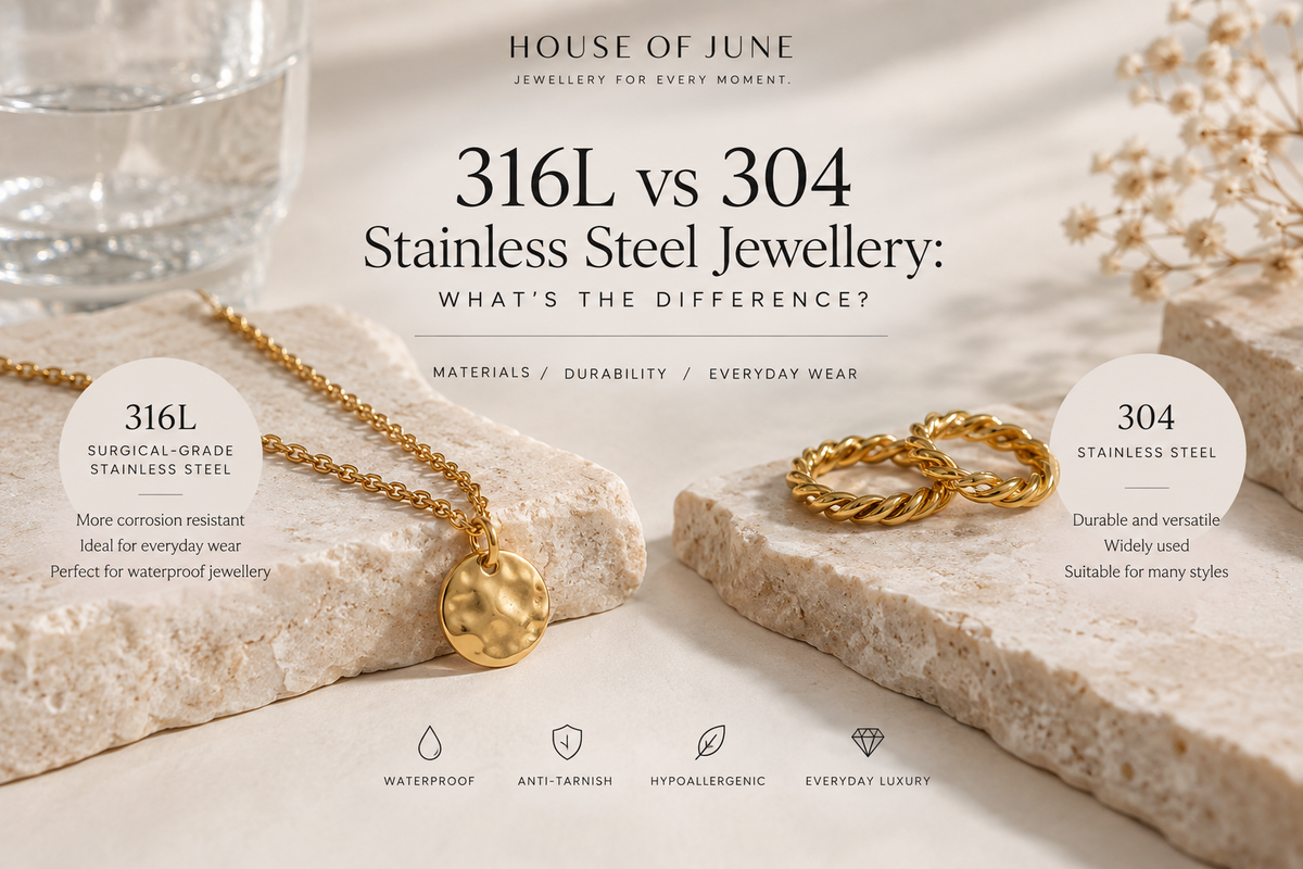 316L vs 304 Stainless Steel Jewellery: What’s the Difference?