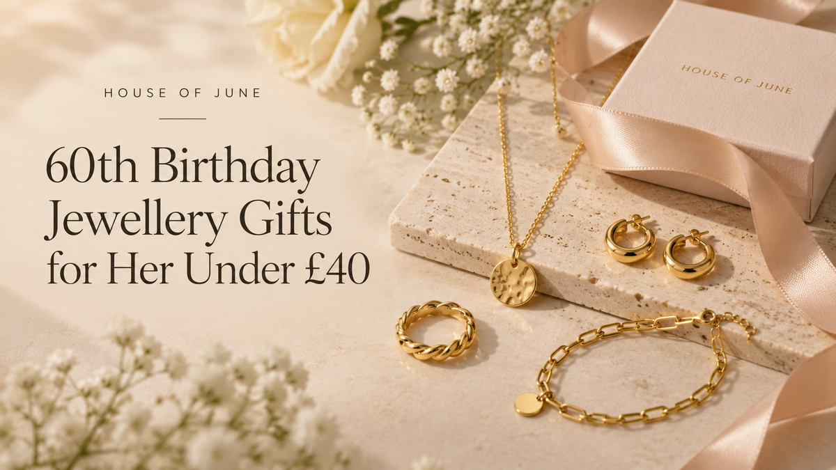 60th Birthday Jewellery Gifts for Her Under £40