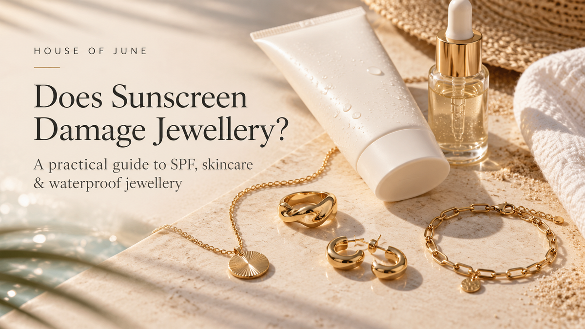 Does Sunscreen Damage Jewellery? A Practical Guide to SPF, Skincare & Waterproof Jewellery