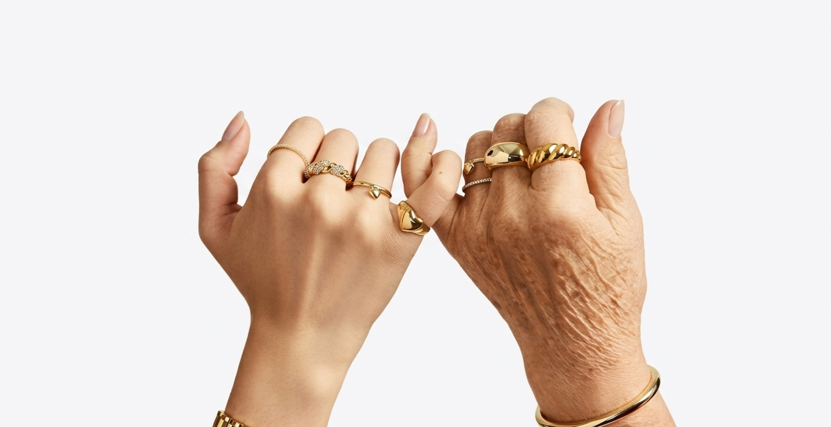 Waterproof Gold Rings UK | 18K PVD Tarnish Free Jewellery