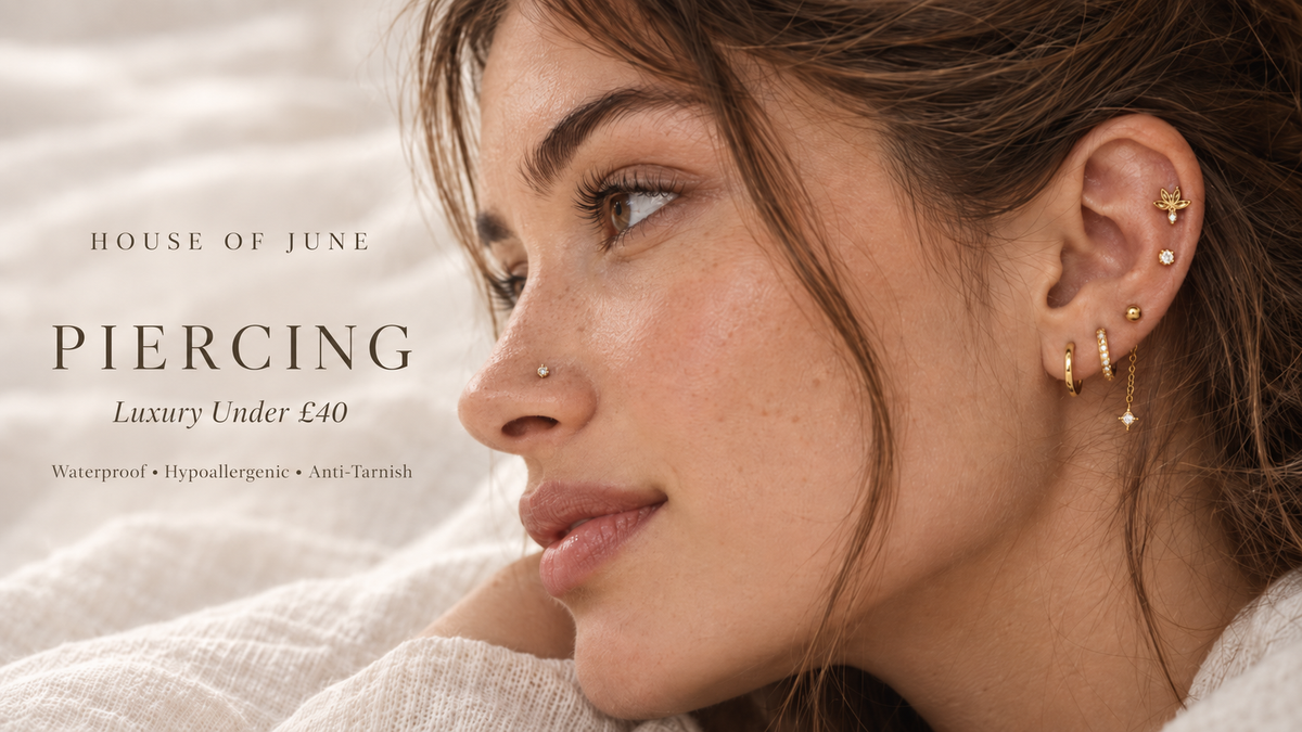 Waterproof Gold Piercing Jewellery UK | 316L Surgical Steel