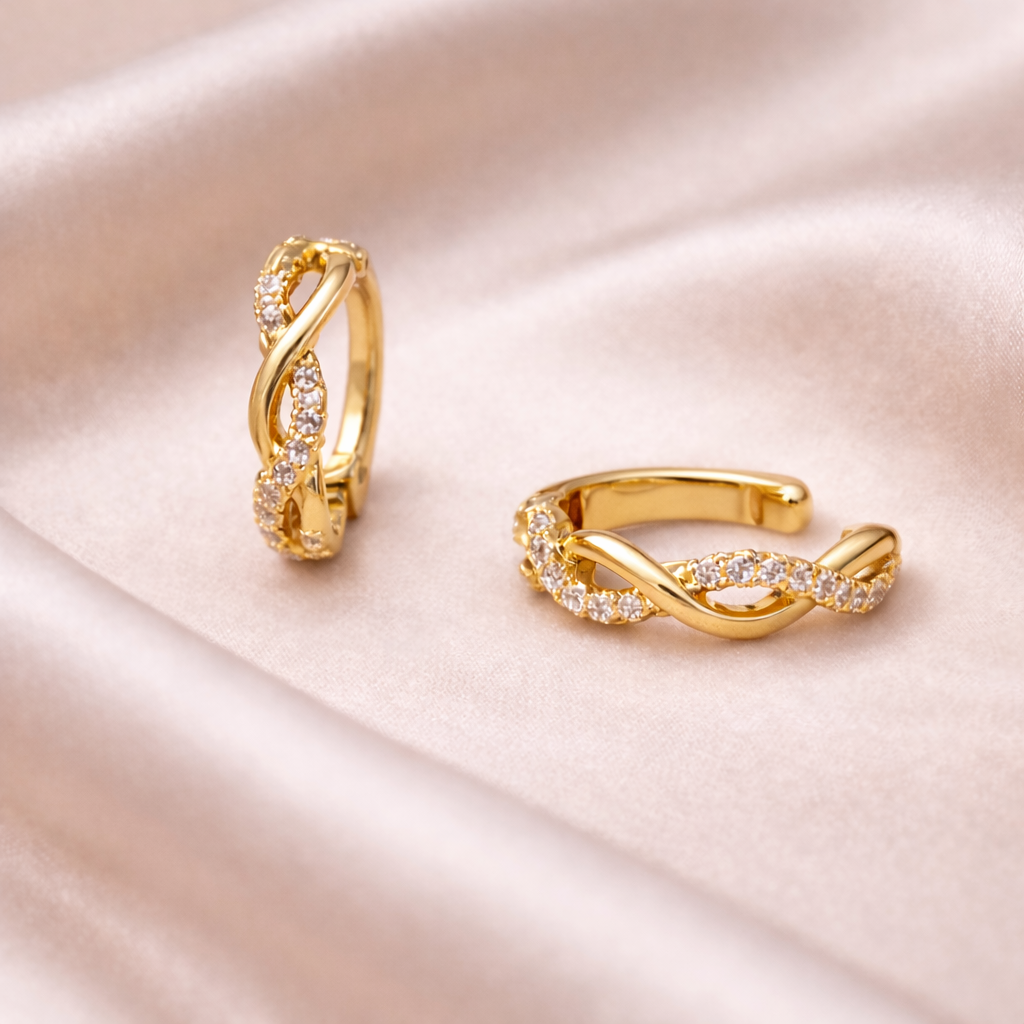 Aurelise Crystal Ear Cuffs