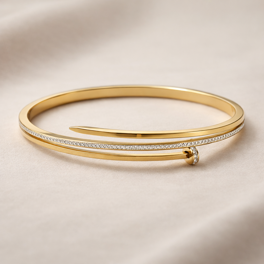 Serenelle Nail Wrap Crystal Bracelet
