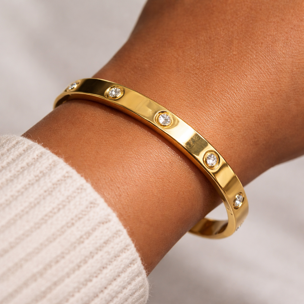 Luxe Lumière Crystal Bangle