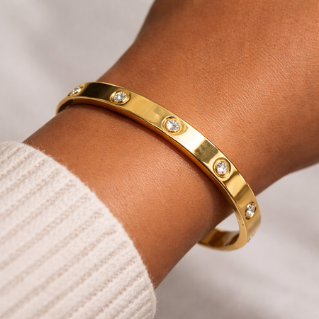 Luxe Lumière Crystal Bangle