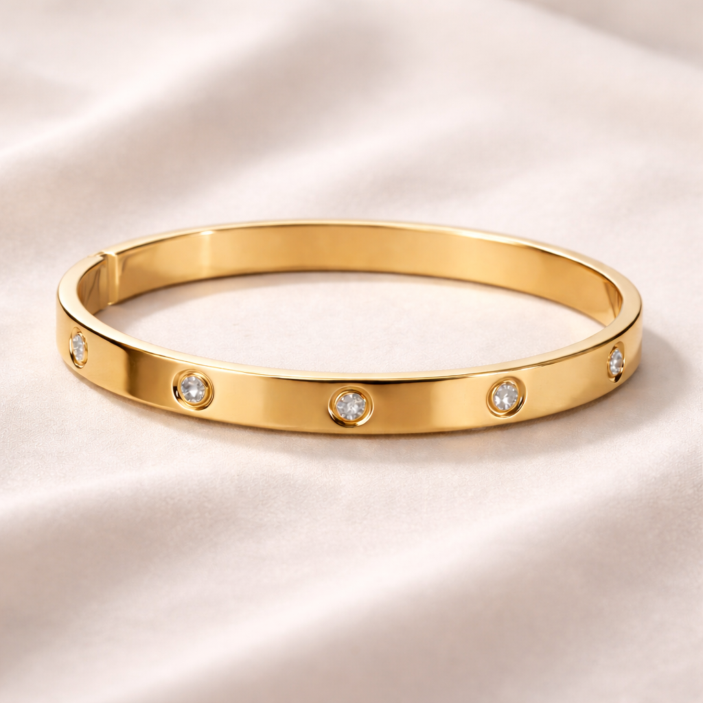 Luxe Lumière Crystal Bangle