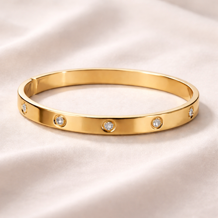 Luxe Lumière Crystal Bangle