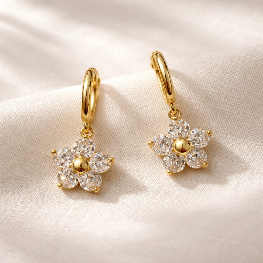 Liora Clover Drop Earrings