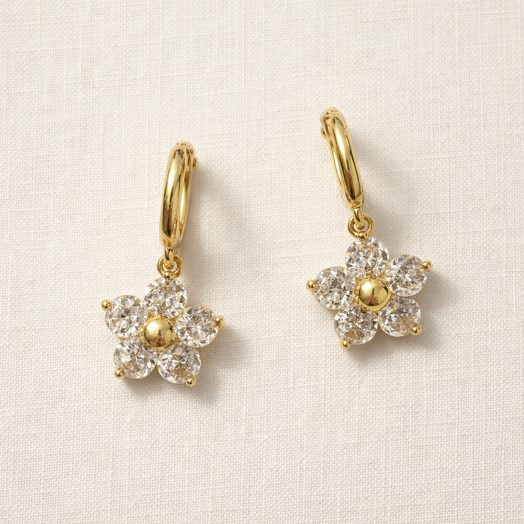 Liora Clover Drop Earrings