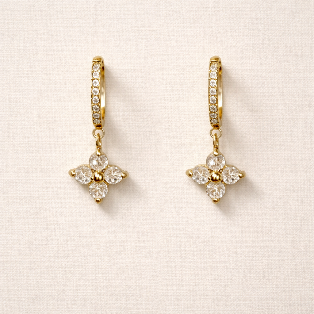 Elora Clover Drop Earrings