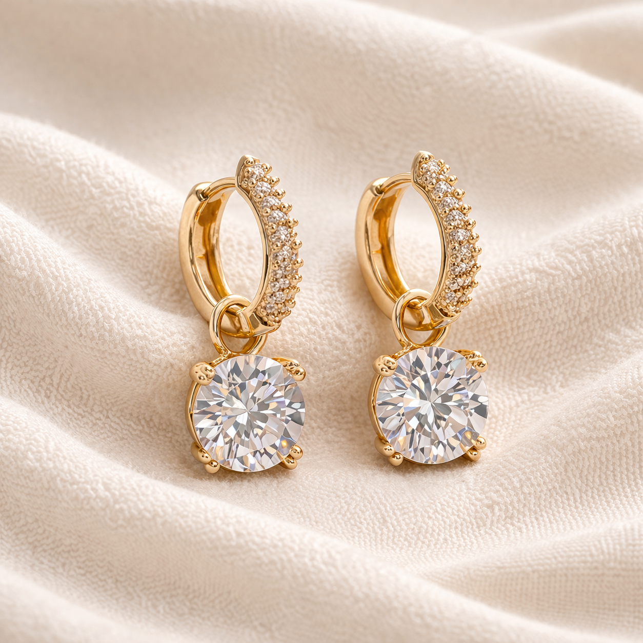 Astra Radiance Drop Earrings