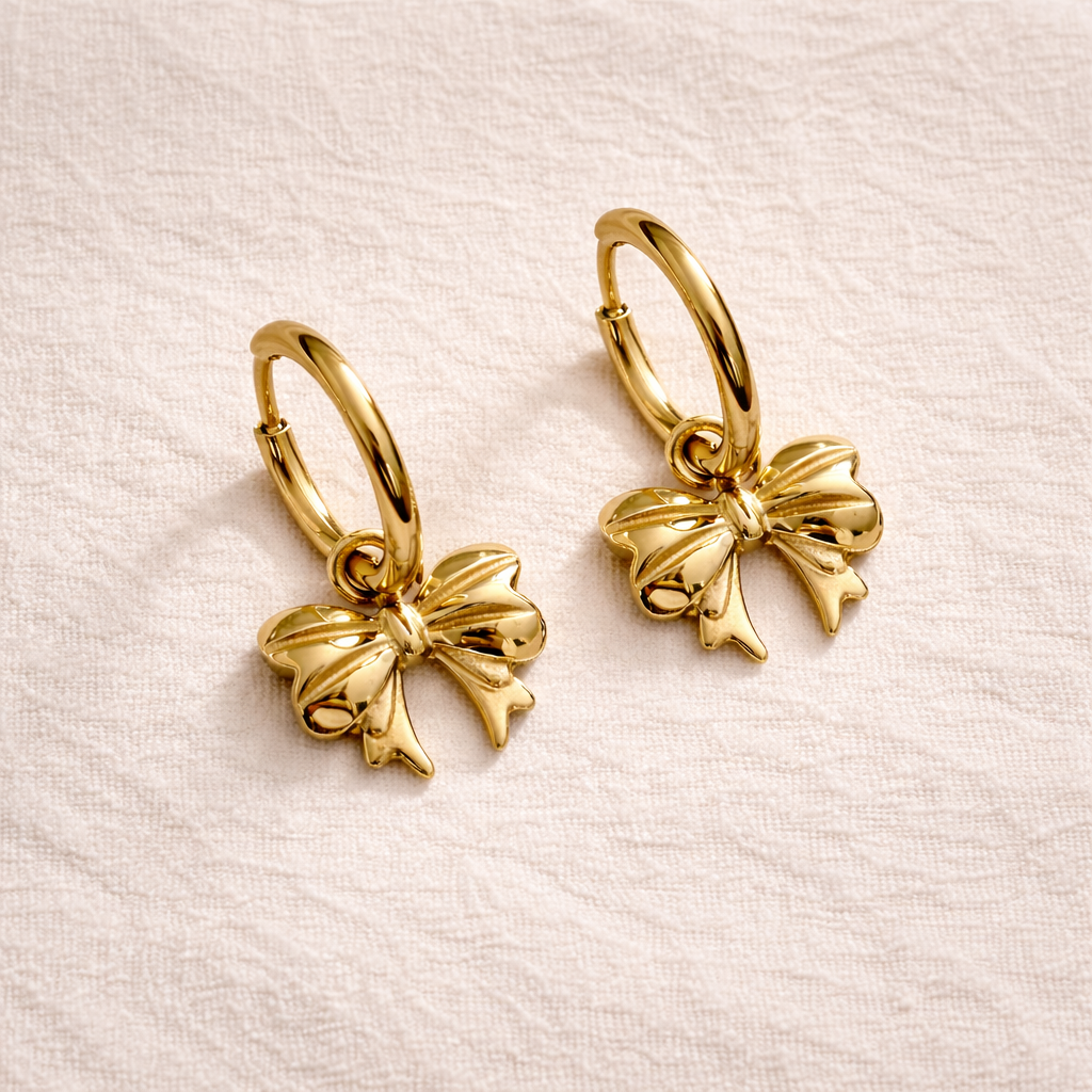 Eloise Bow Drop Earrings
