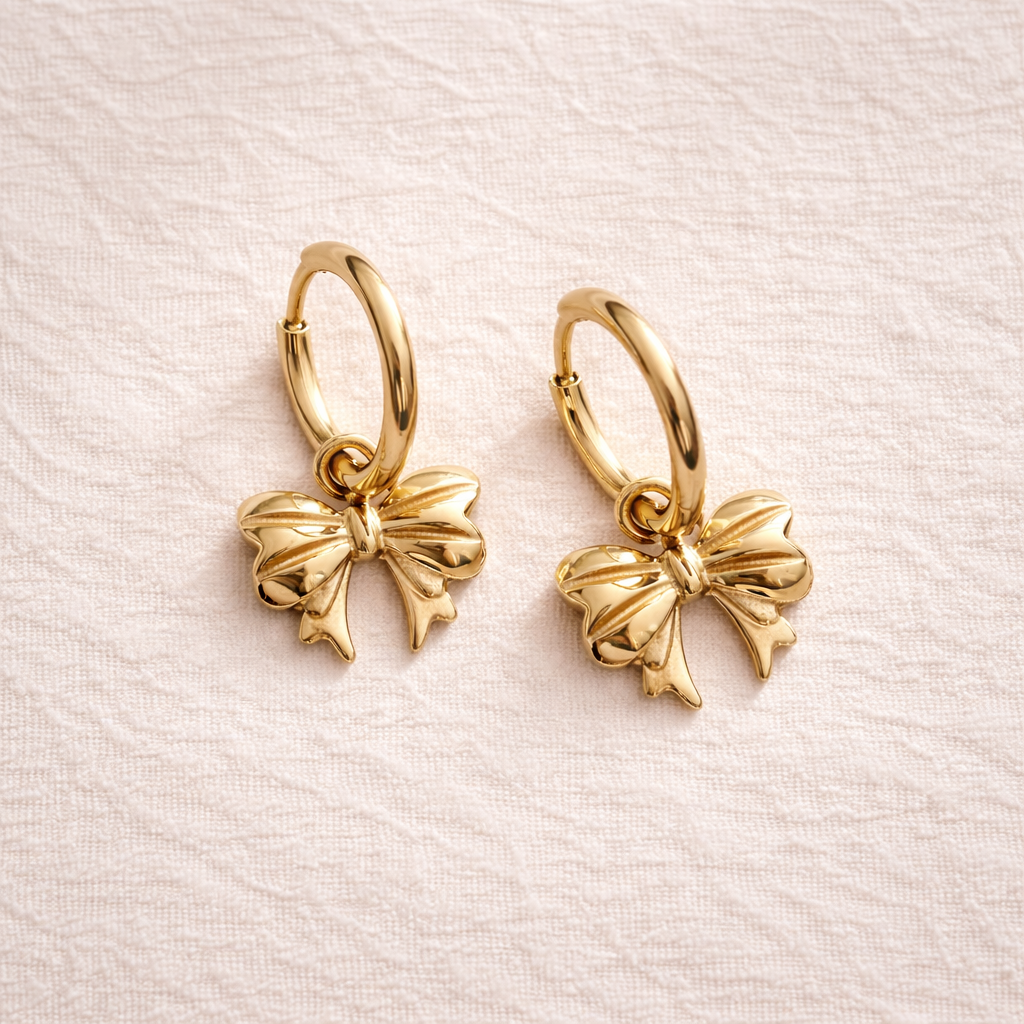 Eloise Bow Drop Earrings