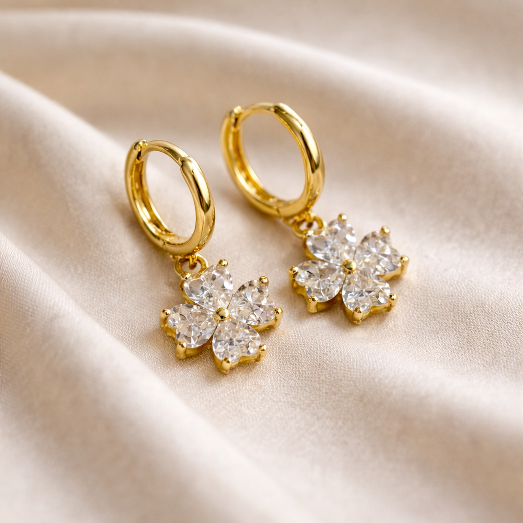 Lunara Fleur Drop Earrings