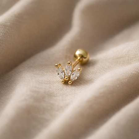 Petite Crown Studs