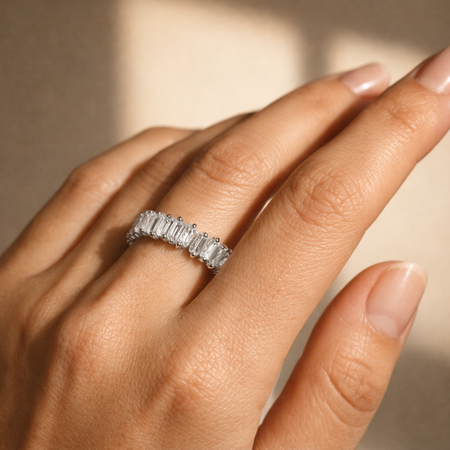 Lunaria Baguette Eternity Ring