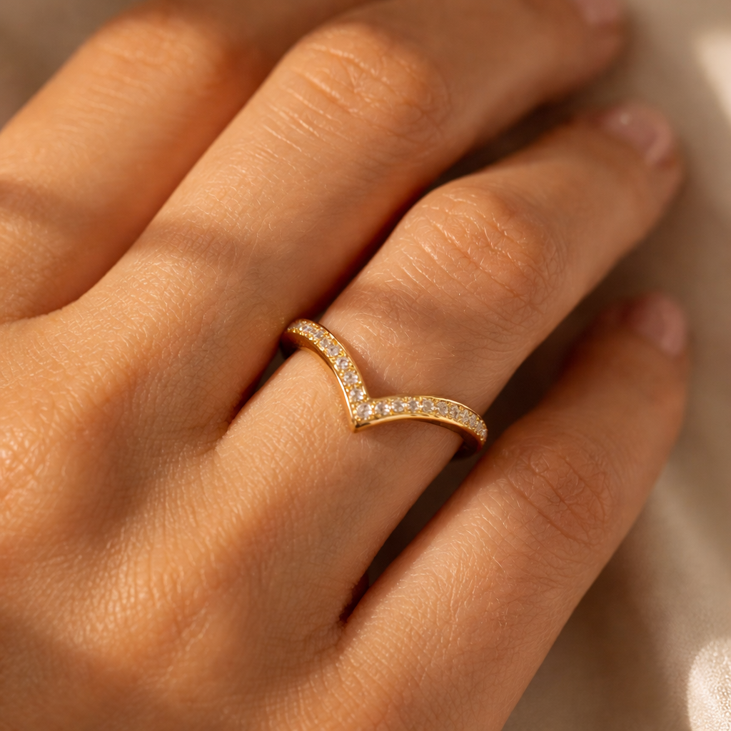 Virelle Chevron Ring