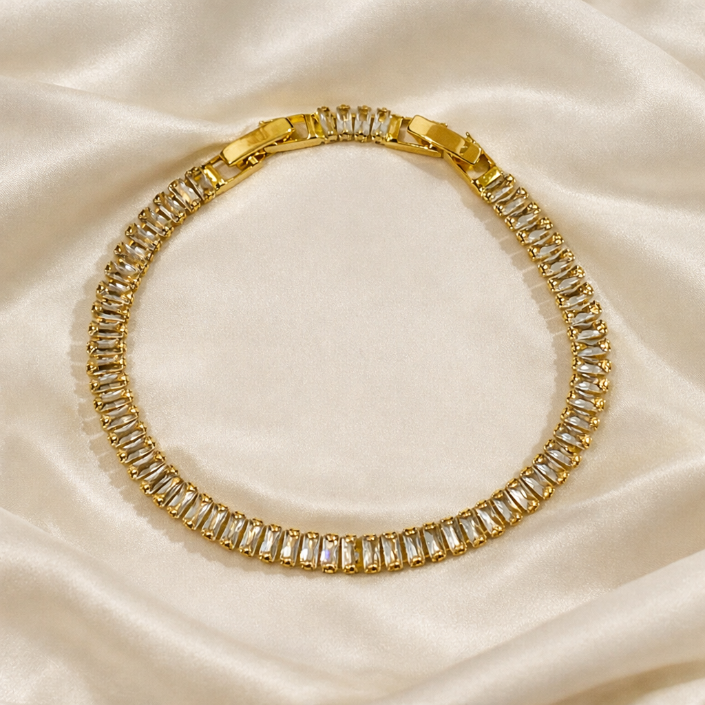 Celeste Baguette Tennis Bracelet