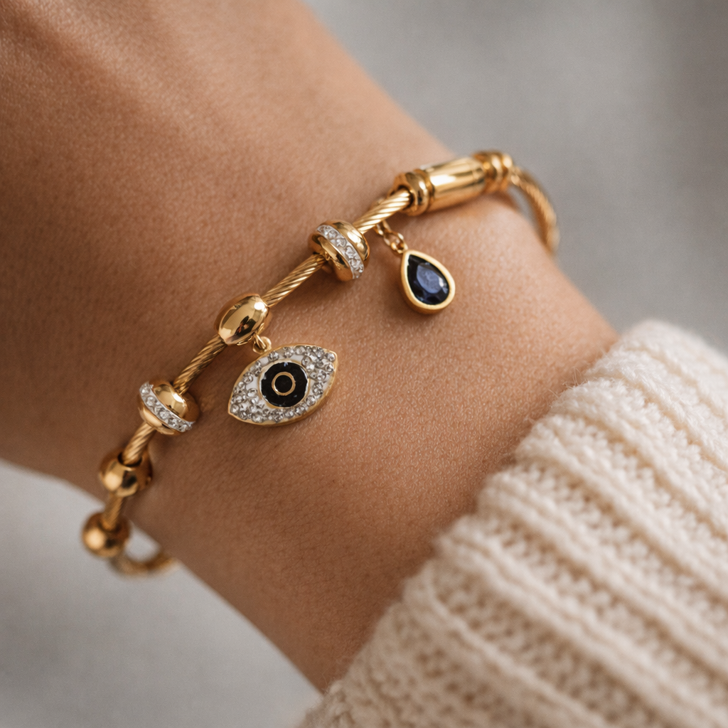 Lunara Evil Eye Charm Bracelet