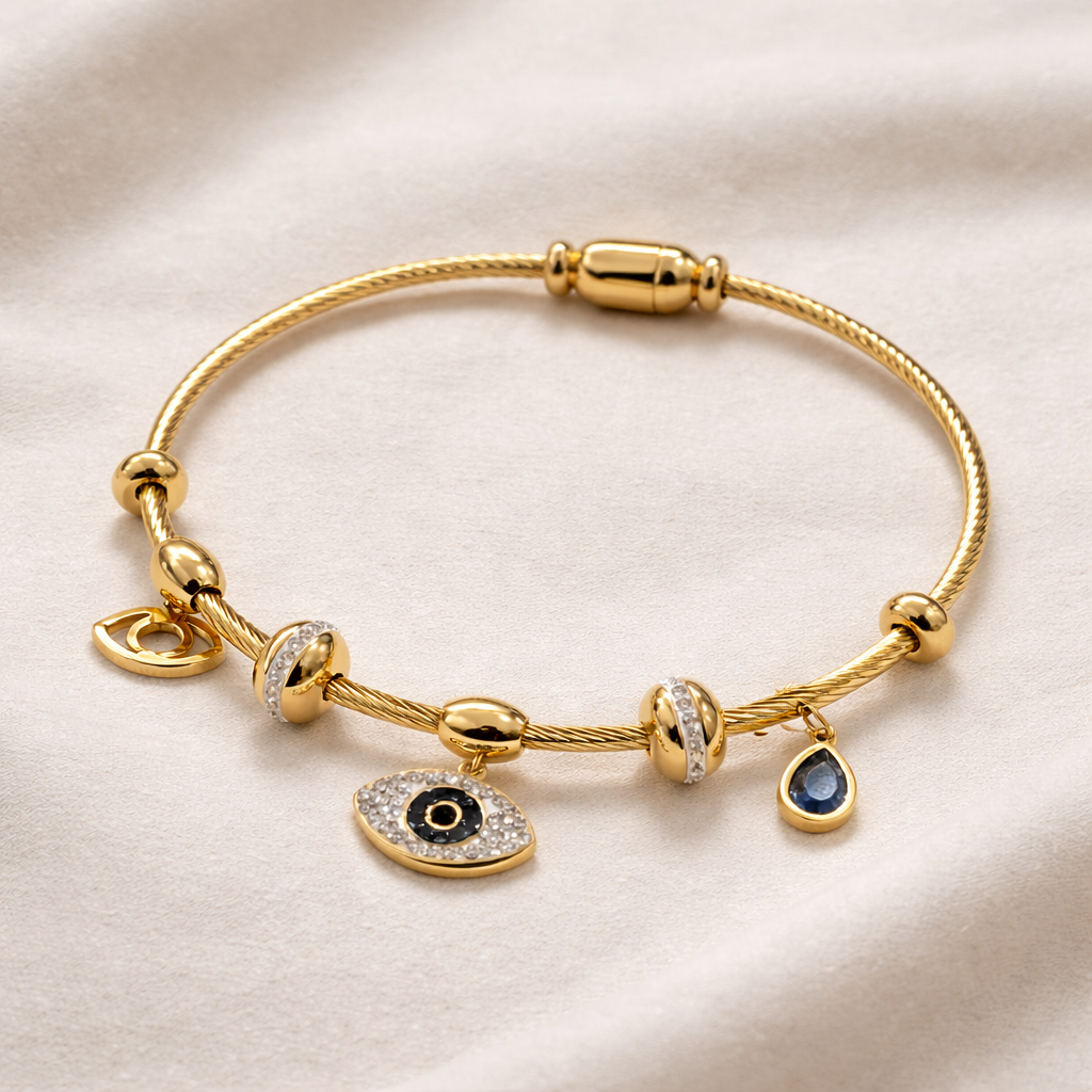 Lunara Evil Eye Charm Bracelet