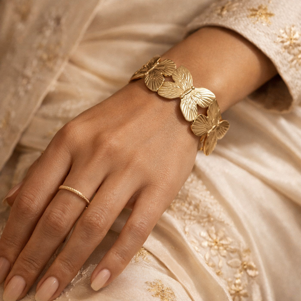 Seraphine Butterfly Cuff Bracelet
