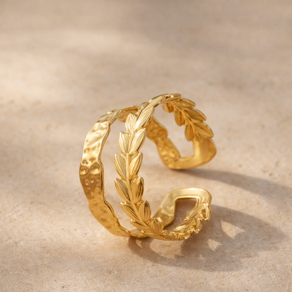 Aurelia Laurel Wrap Cuff Bracelet