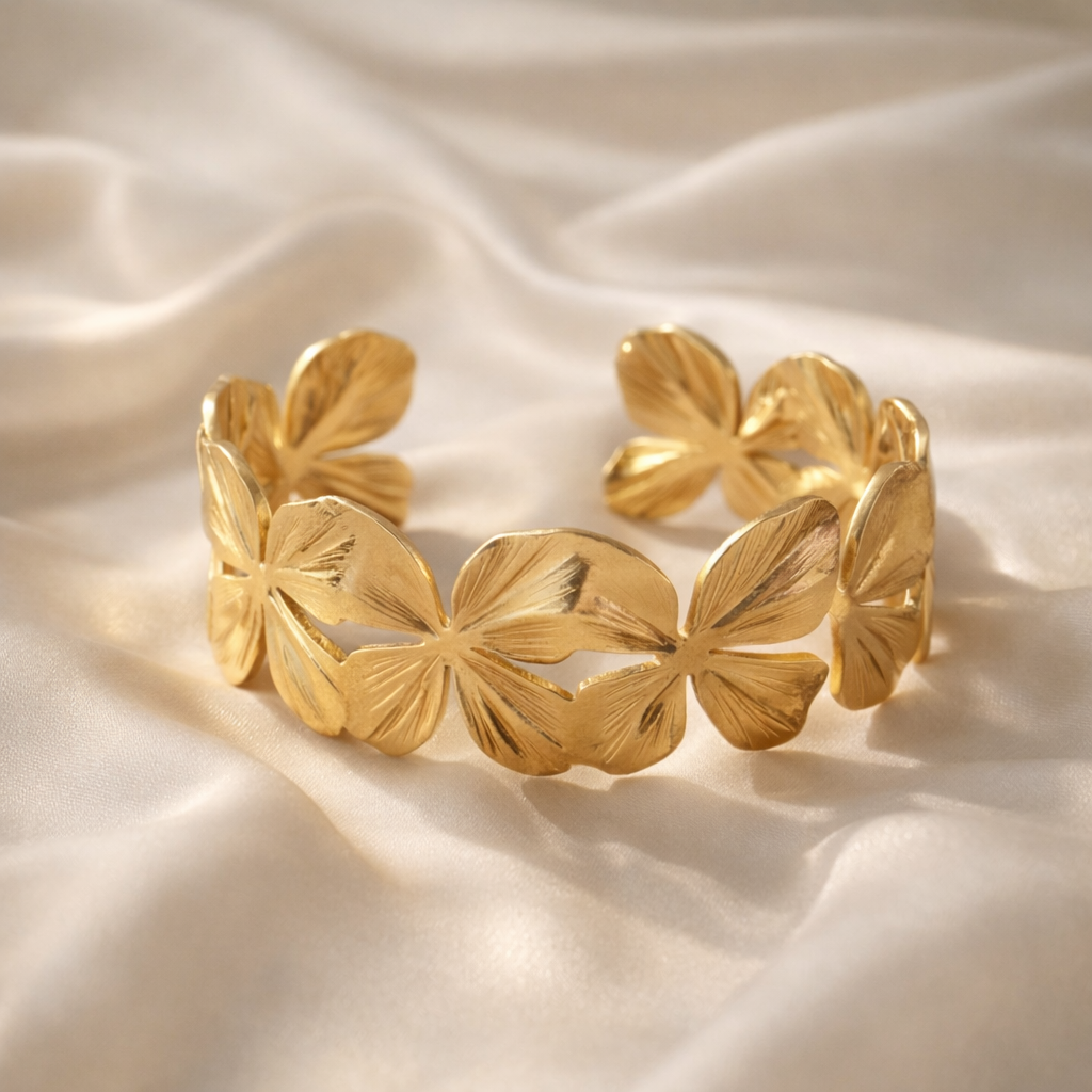 Florielle Petal Cuff Bracelet