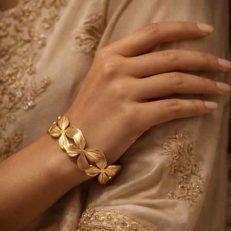 Florielle Petal Cuff Bracelet